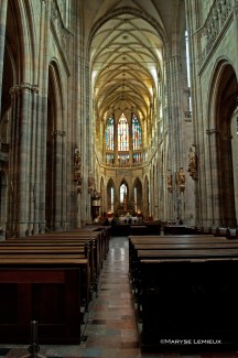 L'intérieur de la cathédral Saint-Vitus