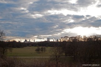 Les jardins anglais en hiver. 